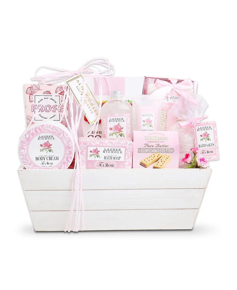 Alder Creek Roses for Relaxation Gift Basket