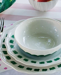 Vietri Lisbon Stitch Dinner Plate