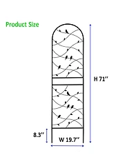 Streamdale 4 Pack 71" Metal Garden Trellis