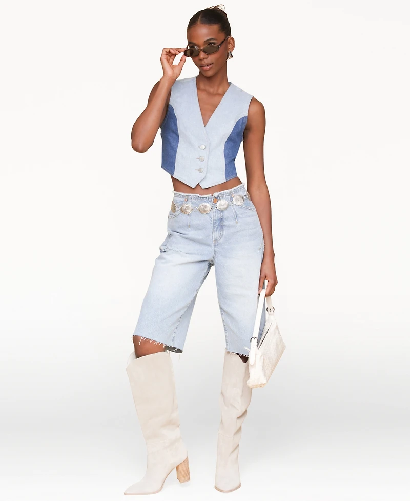 Avec Les Filles Women's Colorblocked Vest