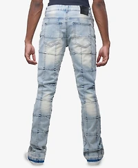Raw X Men's Box Panel Fashion Stacked Jeans