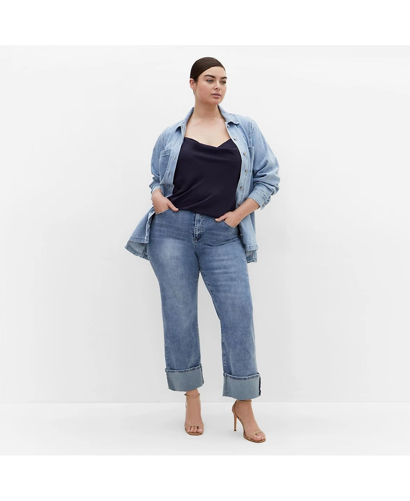 City Chic Plus Size Cowl Neck Cami