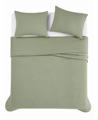 Brooklyn Loom Woven Texture 3-Pc. Duvet Cover Set, Full/Queen
