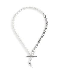 Coach Faux Stone Signature Rexy Safety Pin Choker Necklace