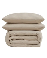 Cannon Heritage Cotton Waffle 3-Pc. Duvet Cover Set, Full/Queen