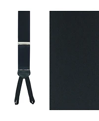 Trafalgar Men's Sutton Solid Color Silk Formal Suspenders | Y-Back, Adjustable Braces