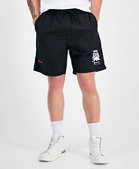 Hugo Boss Men's Fanwear Relaxed Fit Drawstring 7.6" Shorts
