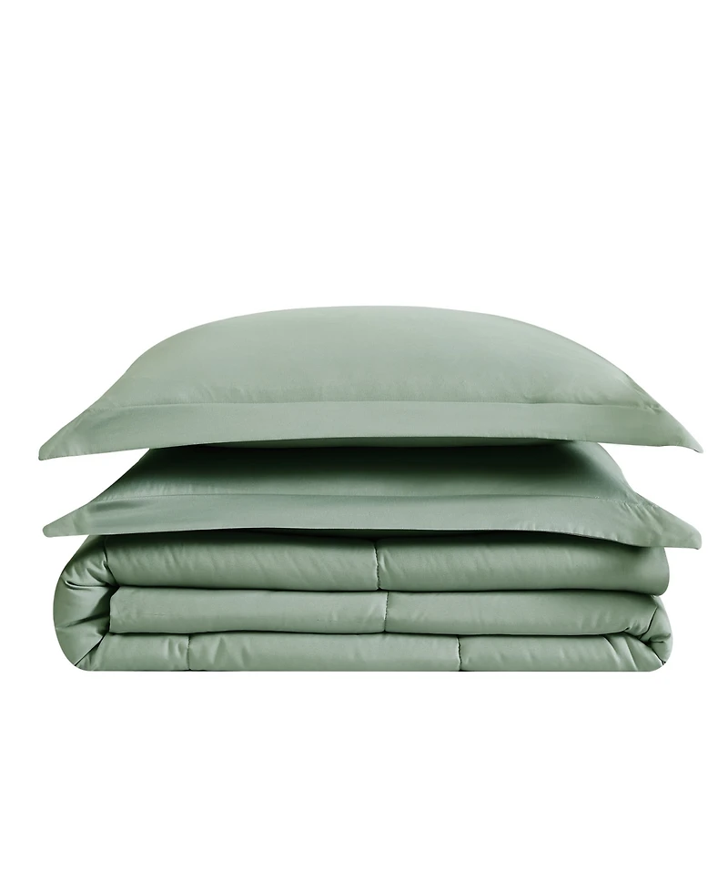 Truly Soft Garment Wash Solid 3-Pc. Comforter Set, Full/Queen