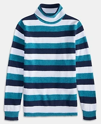 Charter Club Women's 100% Cashmere Multi-Stripe Turtleneck Sweater, Macy's Exclusive