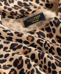 Charter Club Women's 100% Cashmere Leopard-Print Short-Sleeve Sweater, Macy's Exclusive