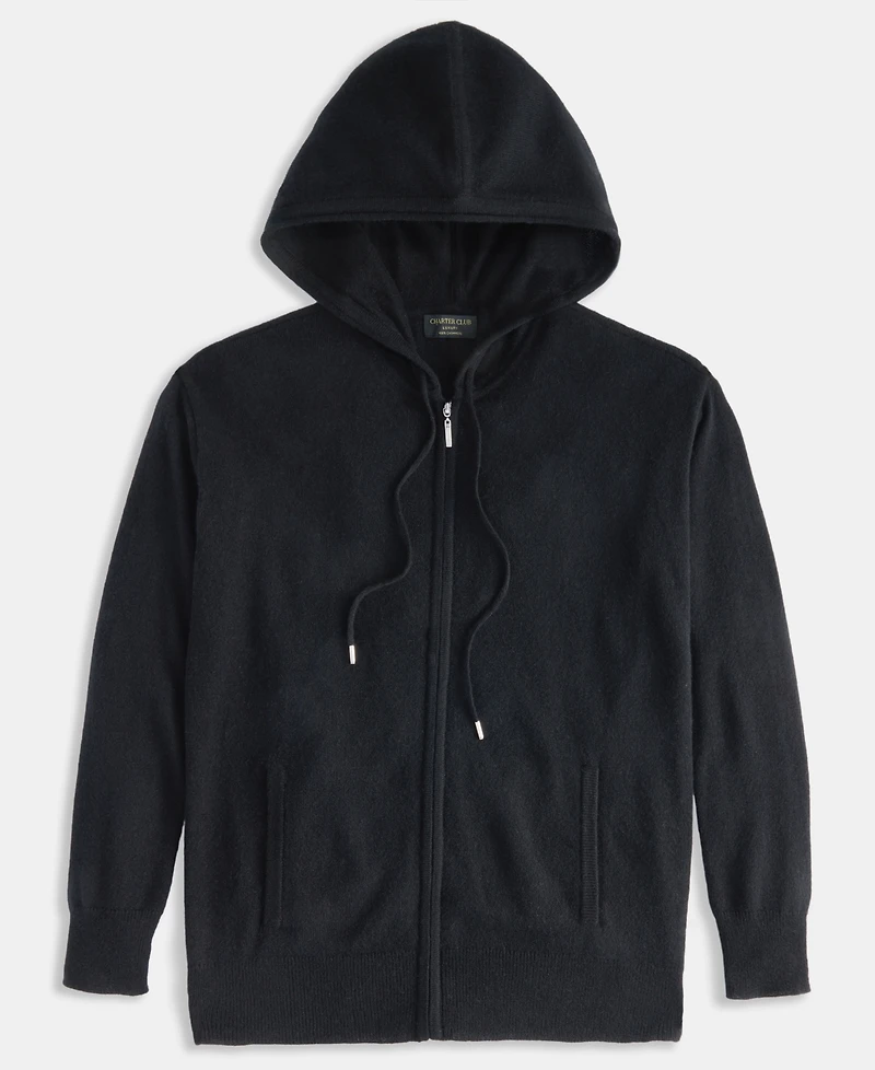 Charter Club Women's 100% Cashmere Zip Hoodie, Macy's Exclusive