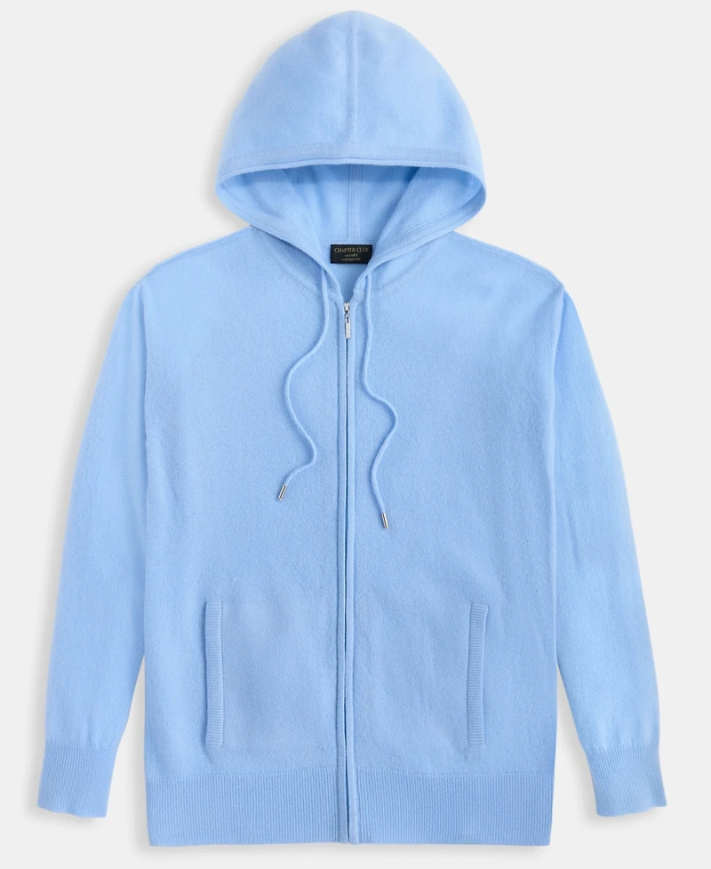 Charter Club Women's 100% Cashmere Zip Hoodie, Macy's Exclusive