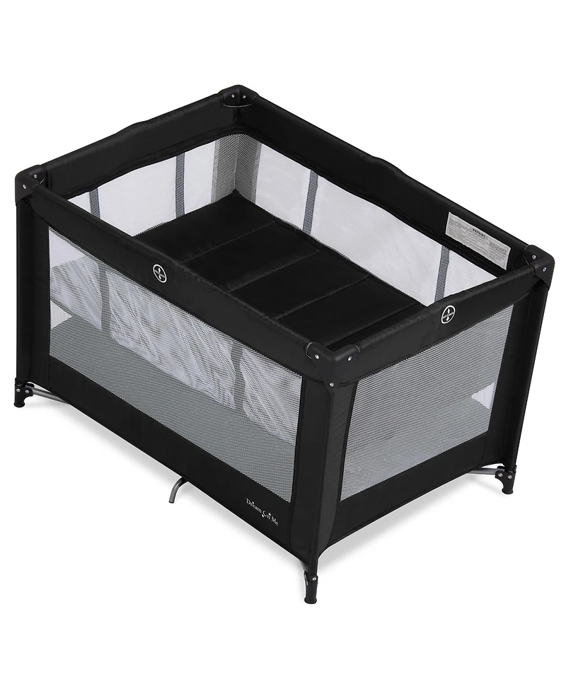 Dream On Me Zazzy Portable Playard with Bassinet in Gray