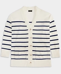 Charter Club Women's 100% Cashmere Striped Cardigan Sweater, Macy's Exclusive