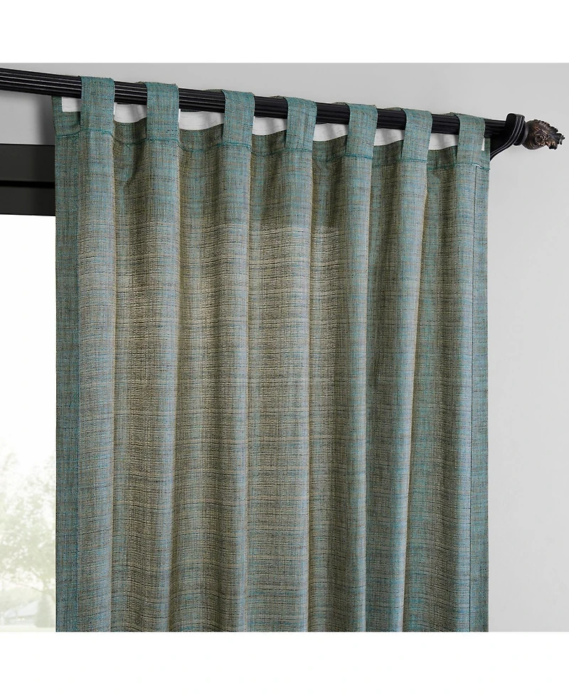 Raw Weave Linen Curtains (2 Panels) Window and Drapes, Rod Pocket Bedroom Curtains