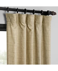 Raw Weave Linen Curtains (2 Panels) Window and Drapes, Rod Pocket Bedroom Curtains
