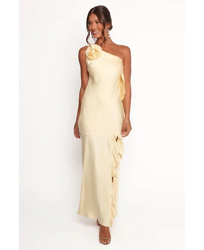 Petal and Pup Women's Aila Rosette One Shoulder Dress