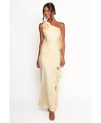Petal and Pup Women's Aila Rosette One Shoulder Dress