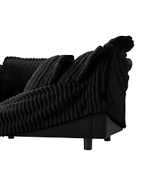 Streamdale Corduroy Slipcovered Armchair with Pillows