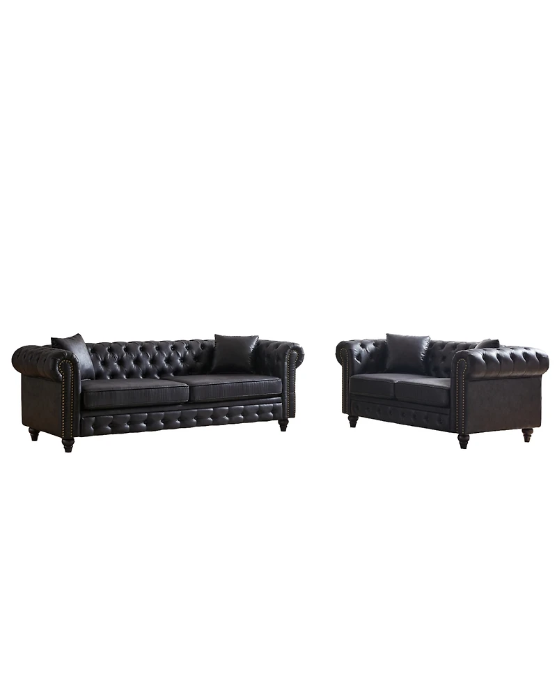 Streamdale Modern 5-Seat Sofa with Solid Wood Frame
