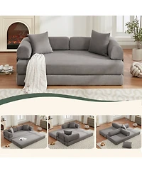 Streamdale 4-in-1 Convertible Sofa Bed, King Size, Green or Gray