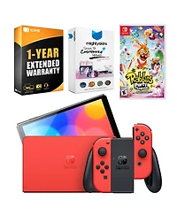 Nintendo Switch Oled Mario Red Edition with Rabbids: Party of Legends