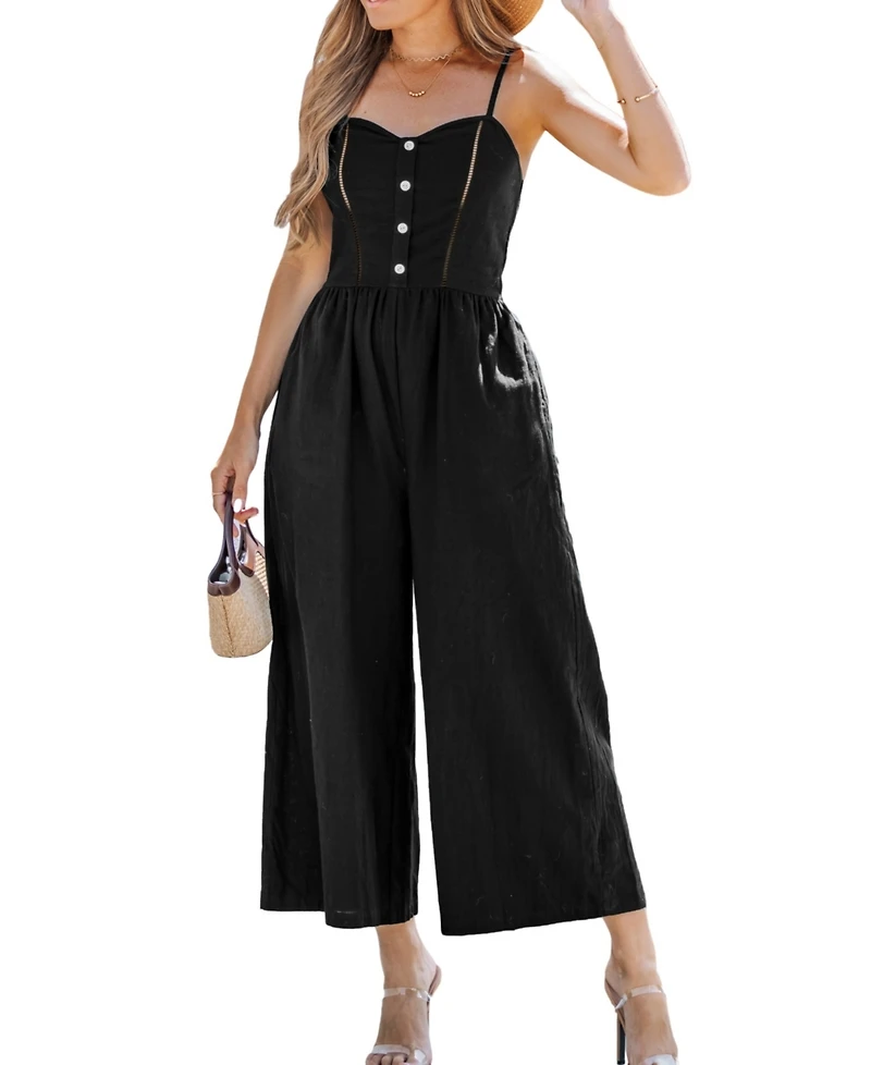 Cupshe Women's Elegant Palazzo Jumpsuit