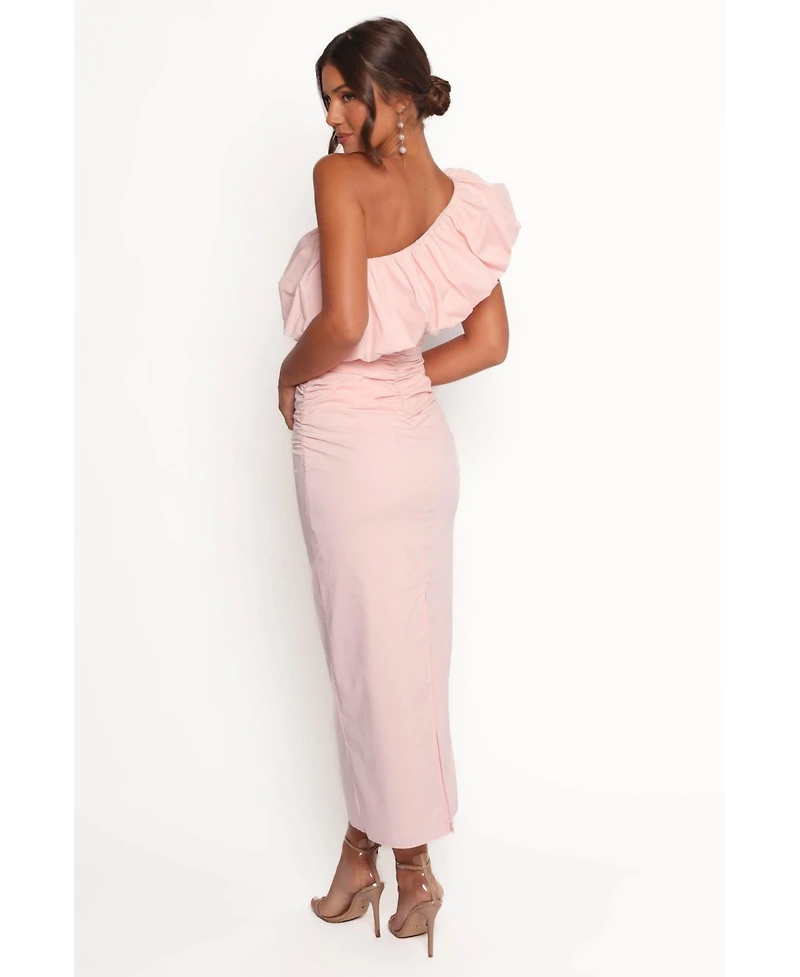 Petal and Pup Women's Eliya One Shoulder Frill Maxi Dress