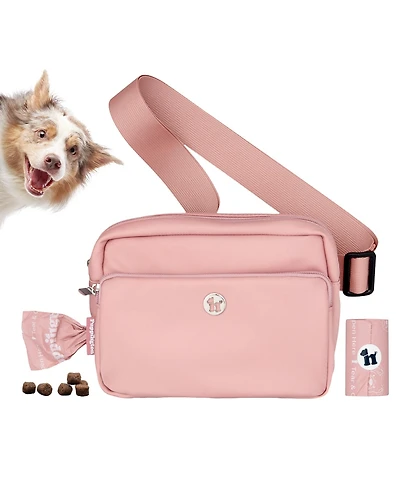 3-in-1 Crossbody Dog Walk Bag with Matching Planet-Safe Poop Bags