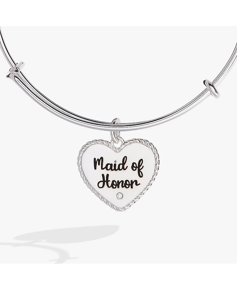Mother Of The Bride Heart Bangle Bracelet