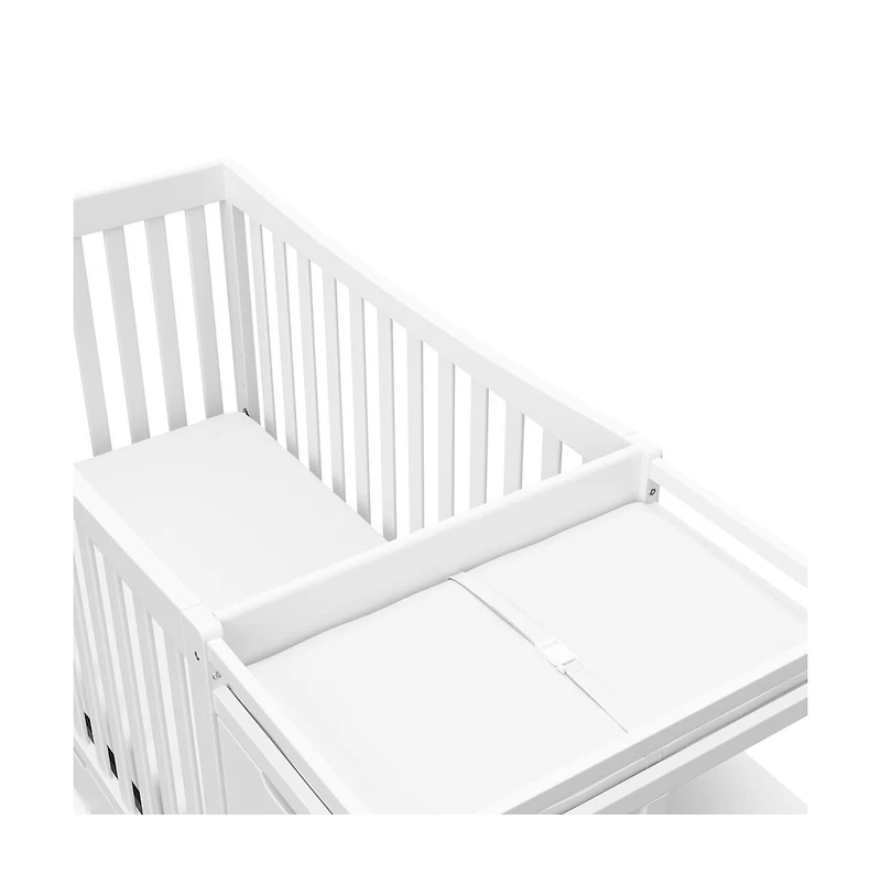 Graco Remi All-in-One Convertible Crib with Drawer and Changer (White)
