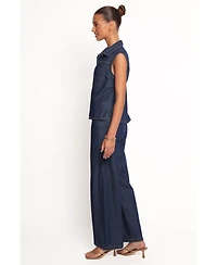 Petal and Pup Women's Kirie Wide Leg Denim Pant