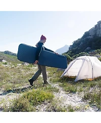 Naturehike Ultralight Self Inflating Insulated Sleeping Pad with Foam, Lightweight Rectangular Mat for Camping Backpacking Hiking Traveling,