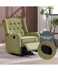 Streamdale Cozy Rocking Recliner Chair with 360 Swivel