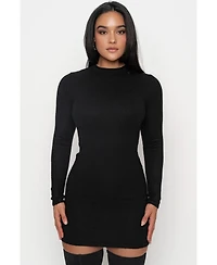 Jluxlabel Women's Scarf Draped Mini Dress