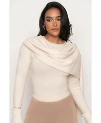 Jluxlabel Women's Ribbed Scarf Top