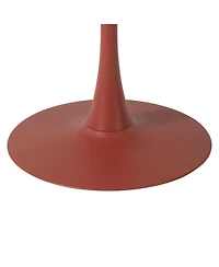 31.5" Round Outdoor Indoor Metal Cocktail Dining Table