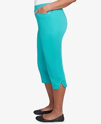 Alfred Dunner Petite Nantucket Tailored Tulip Hem Capri Pants