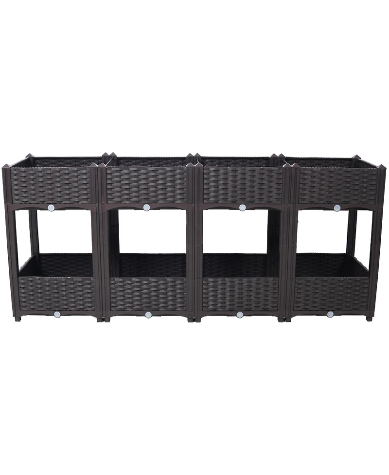 Streamdale Elevated Raised Garden Box, 63"x15.7"x27.7
