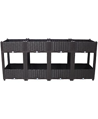 Streamdale Elevated Raised Garden Box, 63"x15.7"x27.7