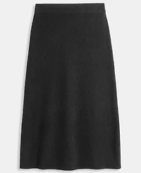 Charter Club Women's 100% Cashmere A-Line Shaker Midi Skirt, Macy's Exclusive