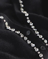 Charter Club Women's 100% Cashmere V-Neck Rhinestone Cardigan, Macy's Exclusive