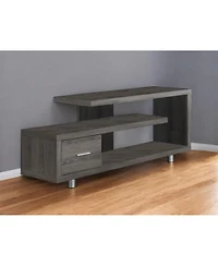 Wood Tv Stand with Open Shelving for Flat Screen TVs and Media Equipment