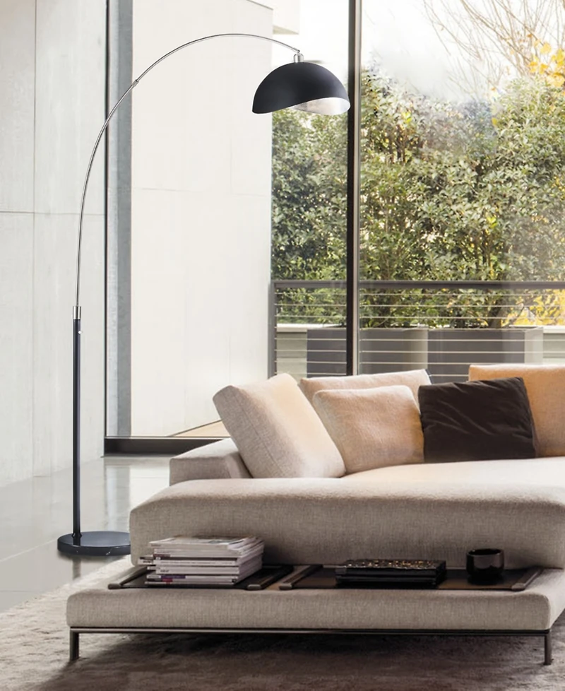 Nova of California 84" Glass Orson Arc Floor Lamp