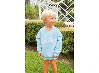 Bits & Bows Boys Lil Bro Cotton Crewneck Sweatshirt