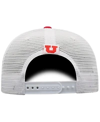 Top of the World Men's Red/White Utah Utes Victory Baseline Adjustable Trucker Hat