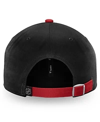 Fanatics Men's Black Chicago Blackhawks Iconic Ii Fundamental Adjustable Hat