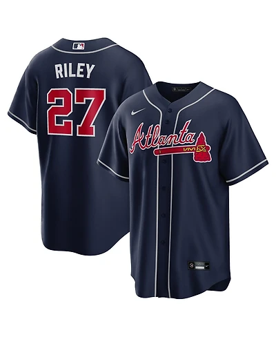 Nike Men's Austin Riley Navy Atlanta Braves Alternate Replica Jersey