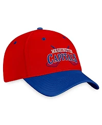 Fanatics Men's Red/Blue Washington Capitals Heritage Vintage Flex Hat