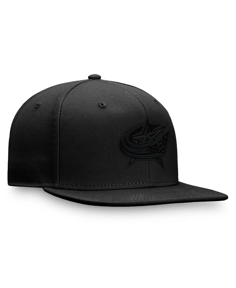 Fanatics Men's Black Columbus Blue Jackets Tonal Fitted Hat
